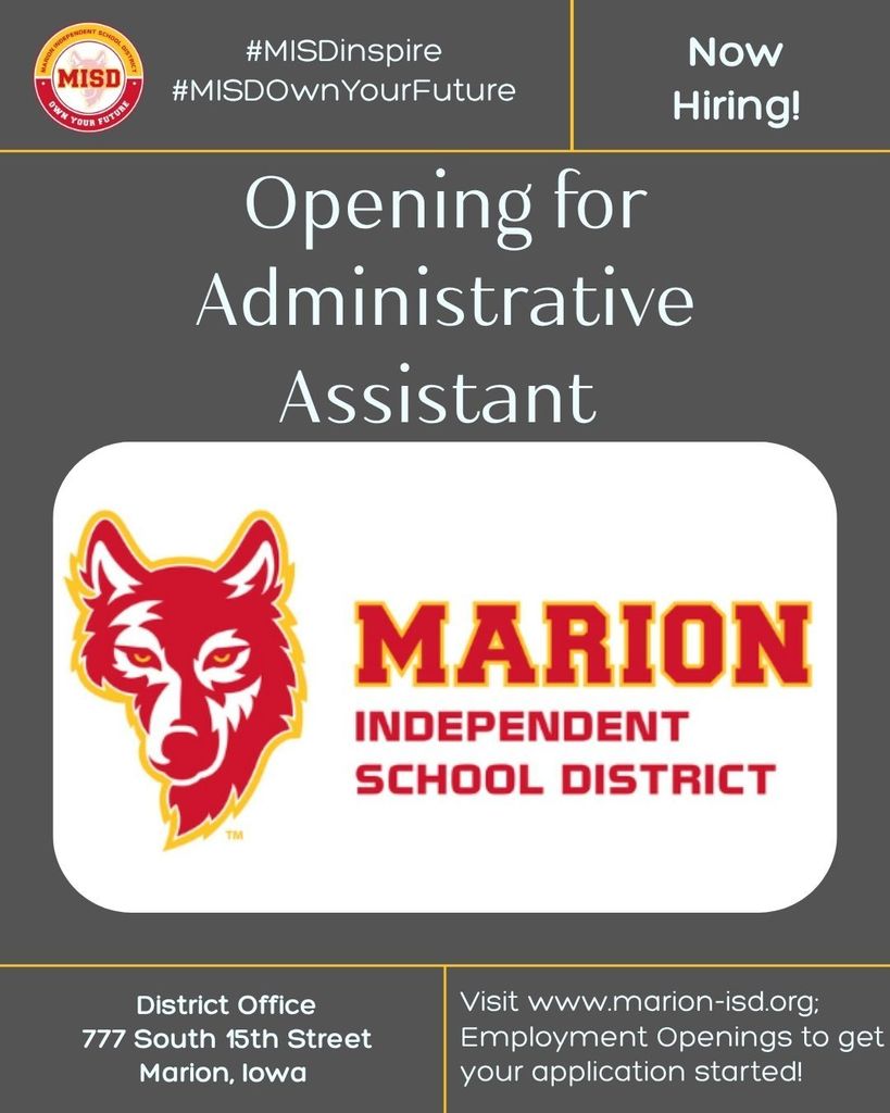 Admin Assistant Opening