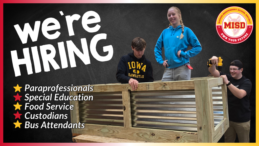 We are hiring