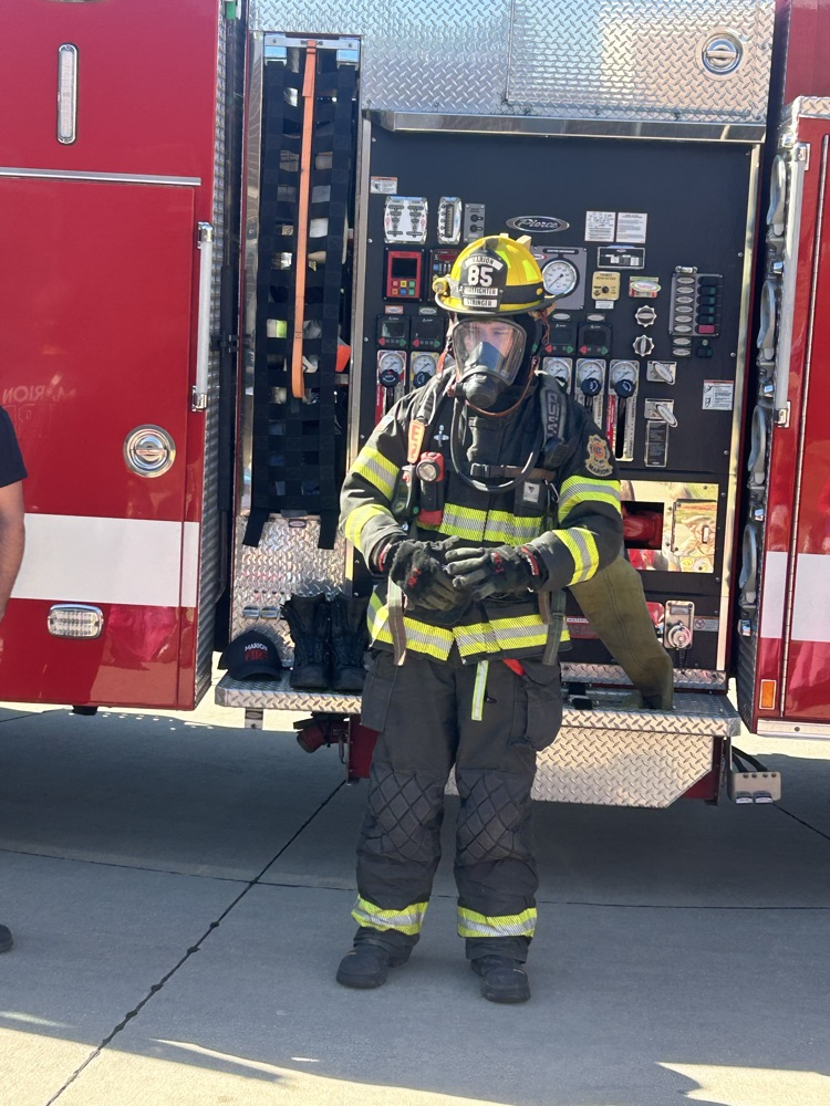 Firefighter visit