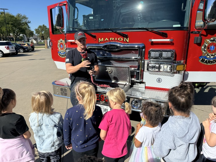 Firefighter visit