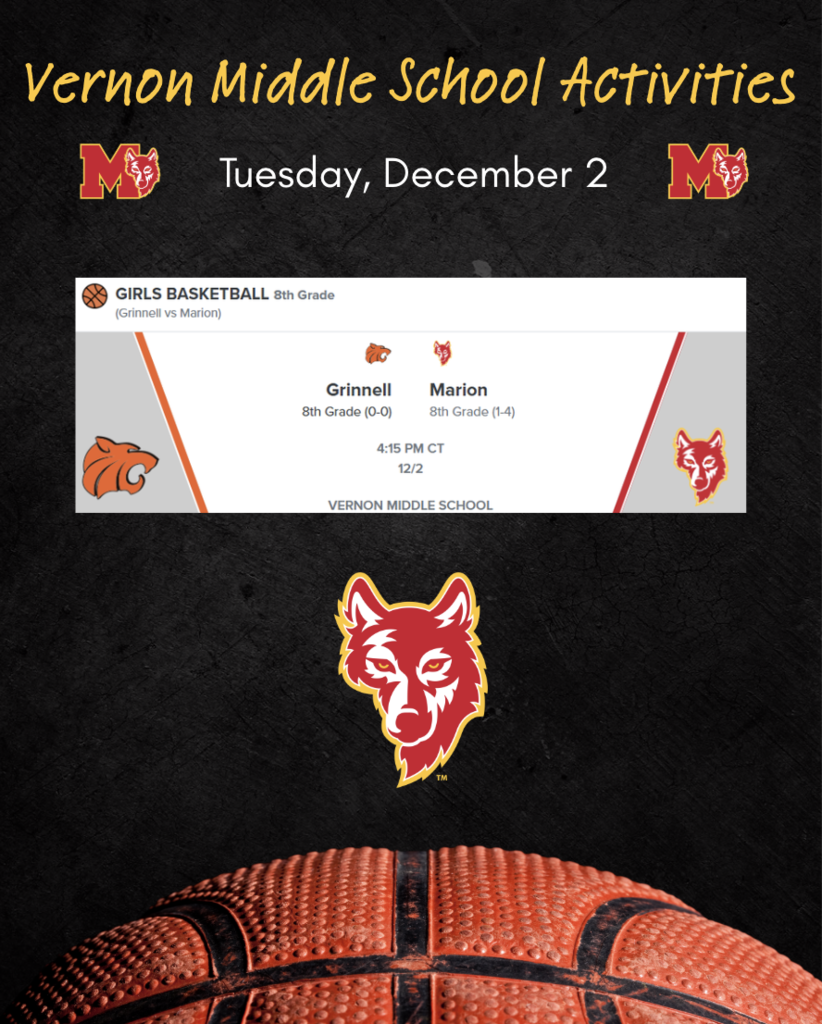 VMS 8th Girls BBall 12/2