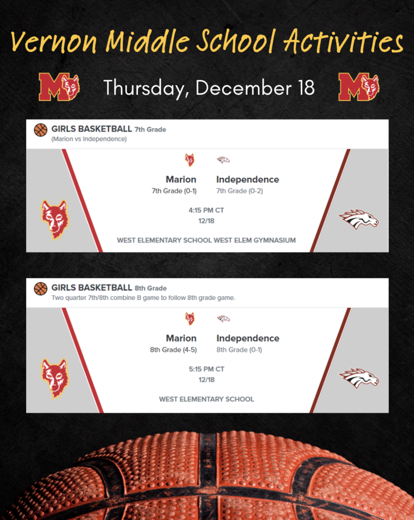 VMS Girls BBall 12/18