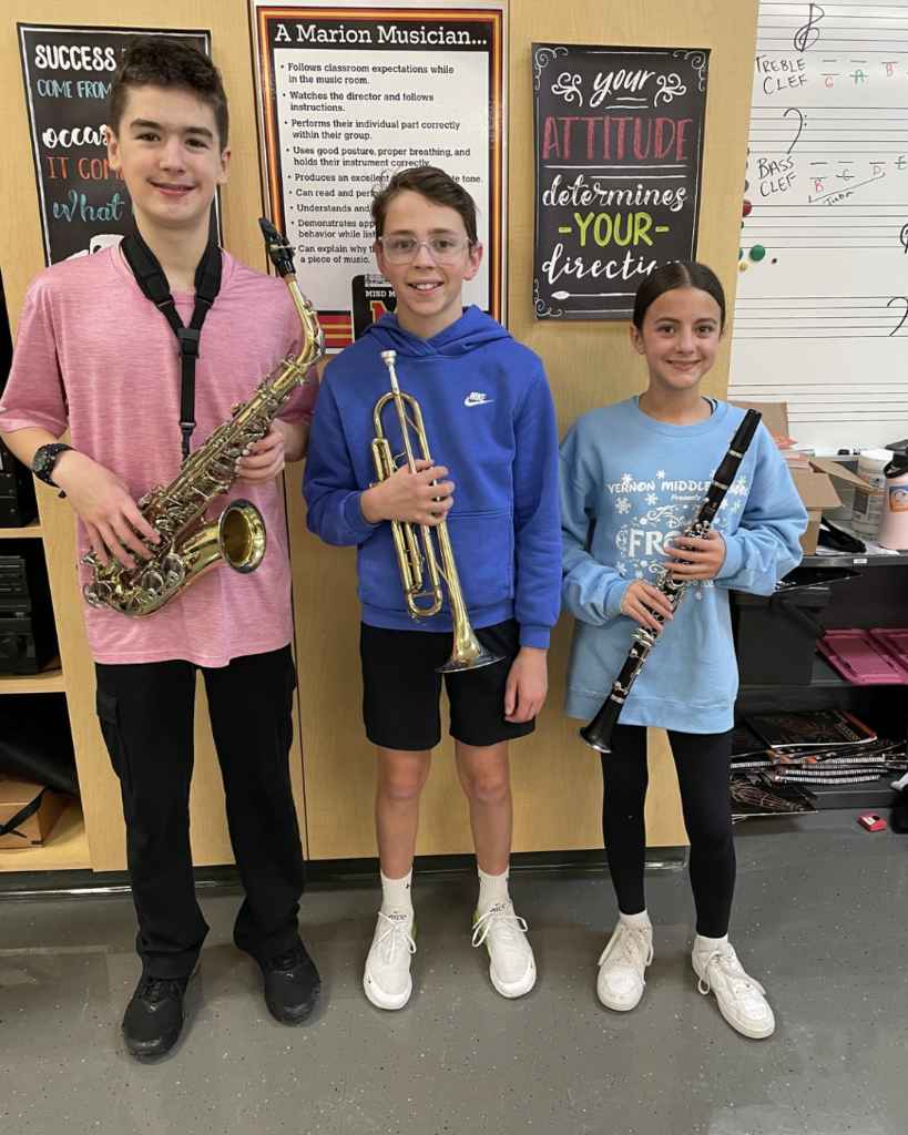 NEIBA Honor Band 12/6 7th Grade Participants