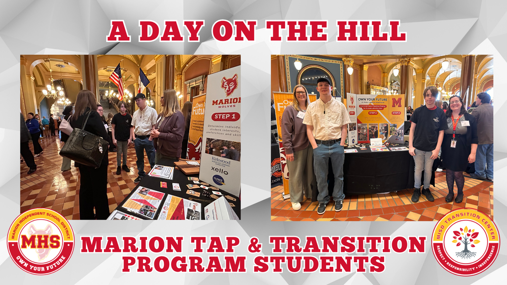 Marion TAP and Transition Students at  Day on the HIll
