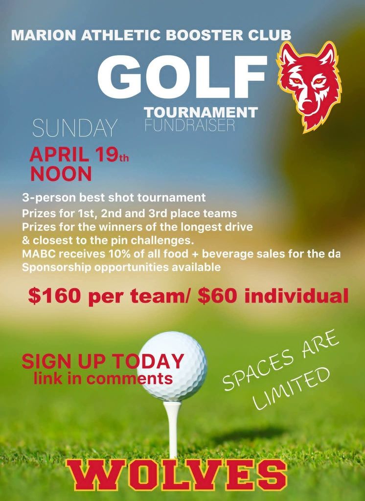 Marion Athletic Booster Club Fundraiser - April 19
