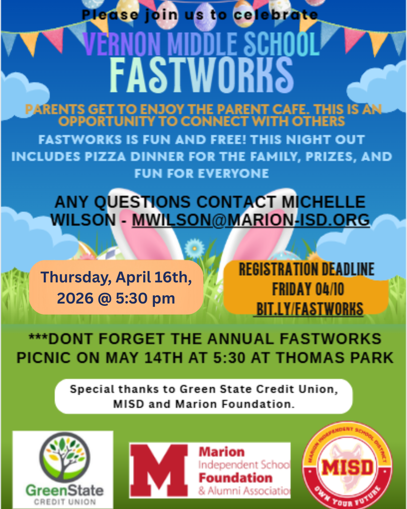 FASTWORKS 4/16 - Register by 4/10 and Picnic on 5/14 at 5:30 pm at Thomas Park