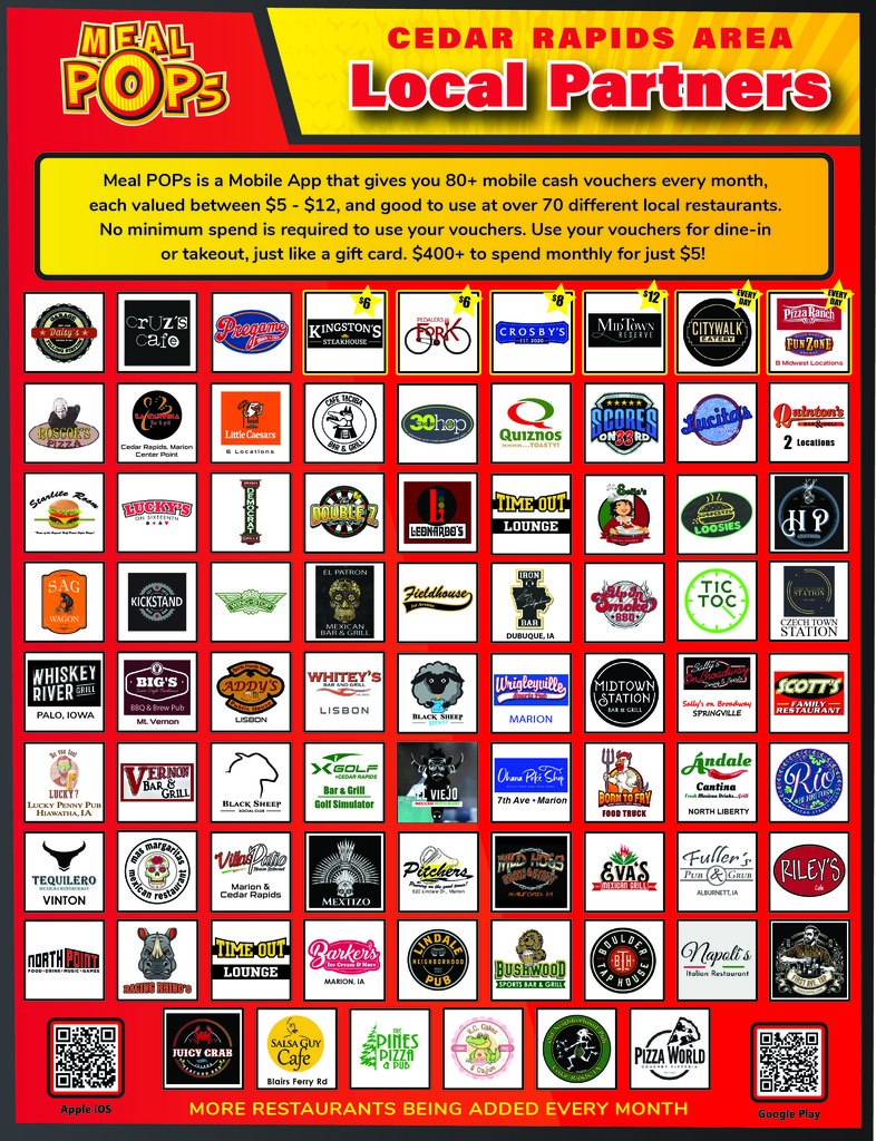 Meal POPs PBIS Local Restaurant Partners