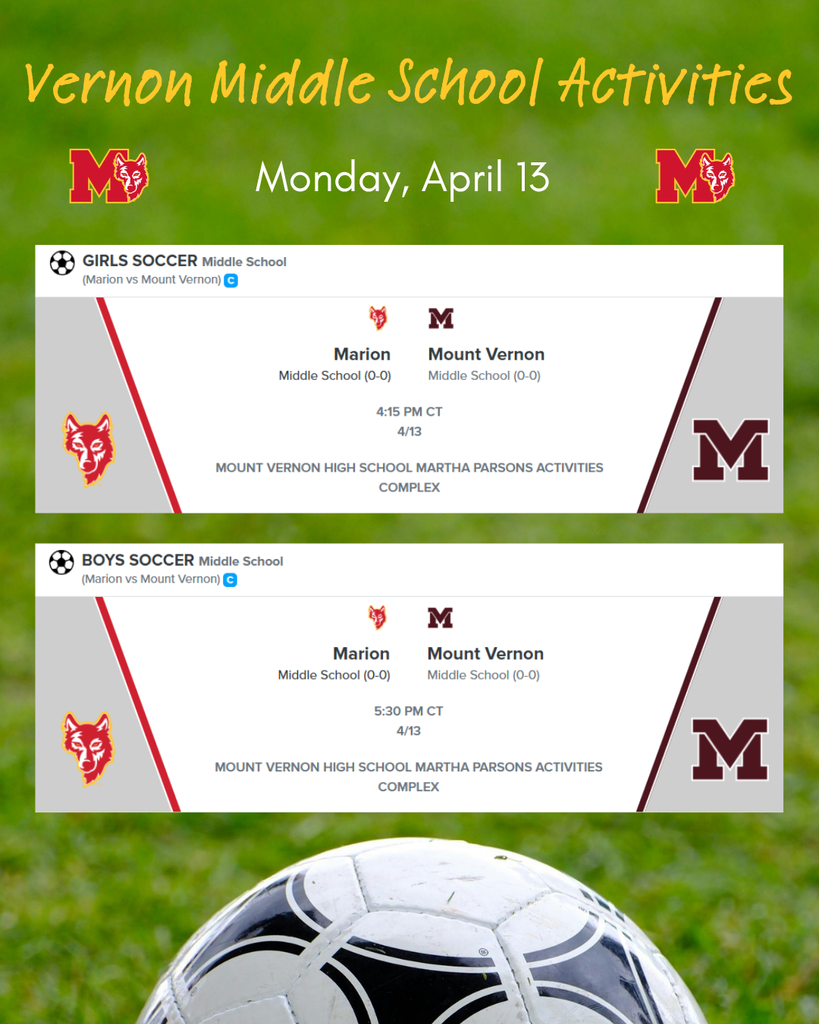 VMS Boys and Girls Soccer 4/13