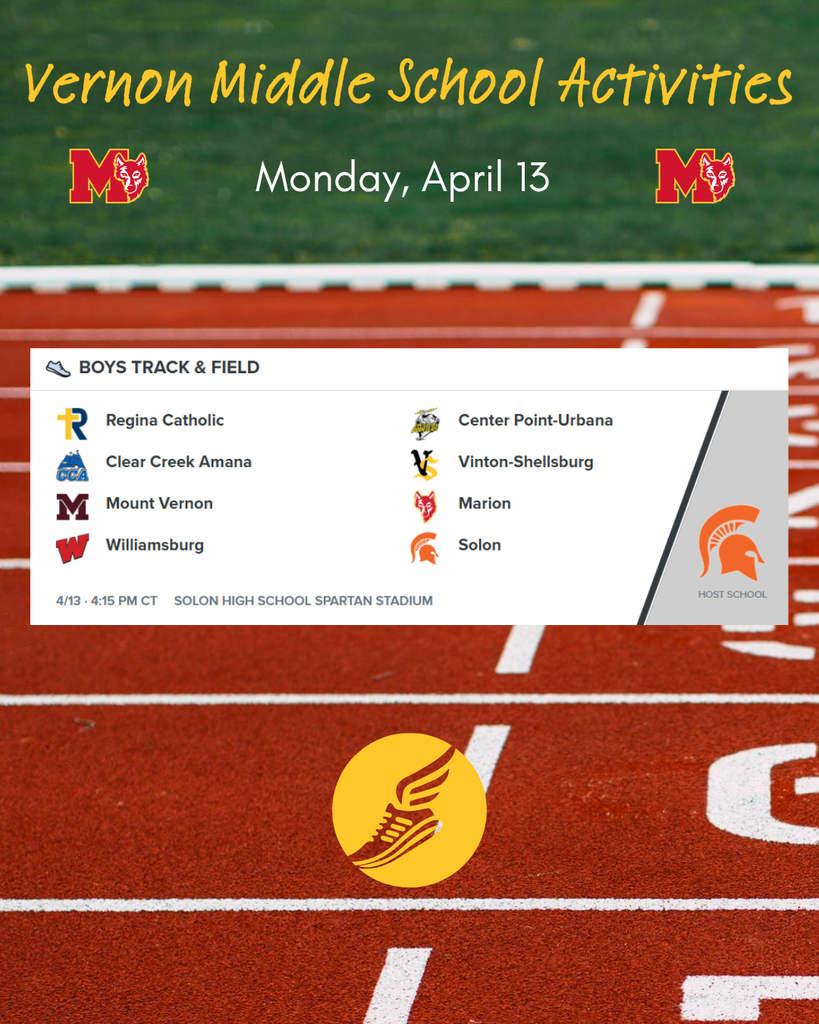 VMS Boys Track and Field 4/13