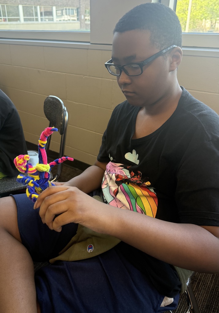 MW and his pipe cleaner creations.