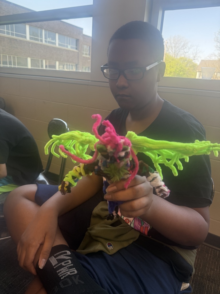 MW and his pipe cleaner creations.