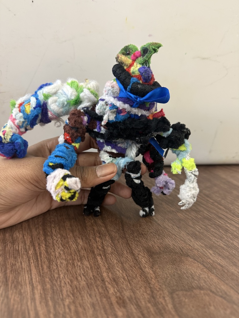 MW and his pipe cleaner creations.