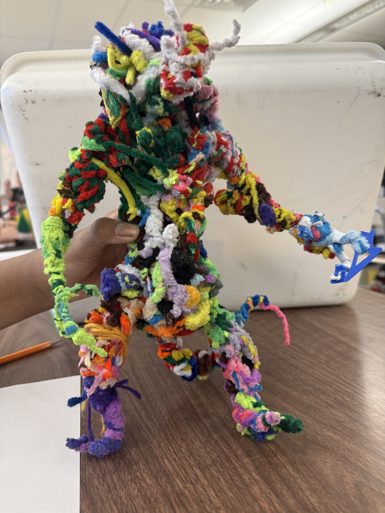 MW and his pipe cleaner creations.