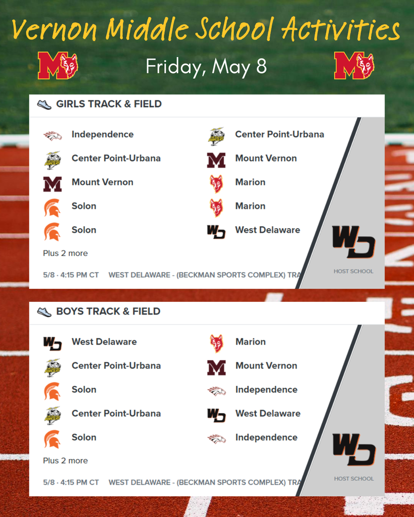 VMS Girls & Boys Track & Field 5/8