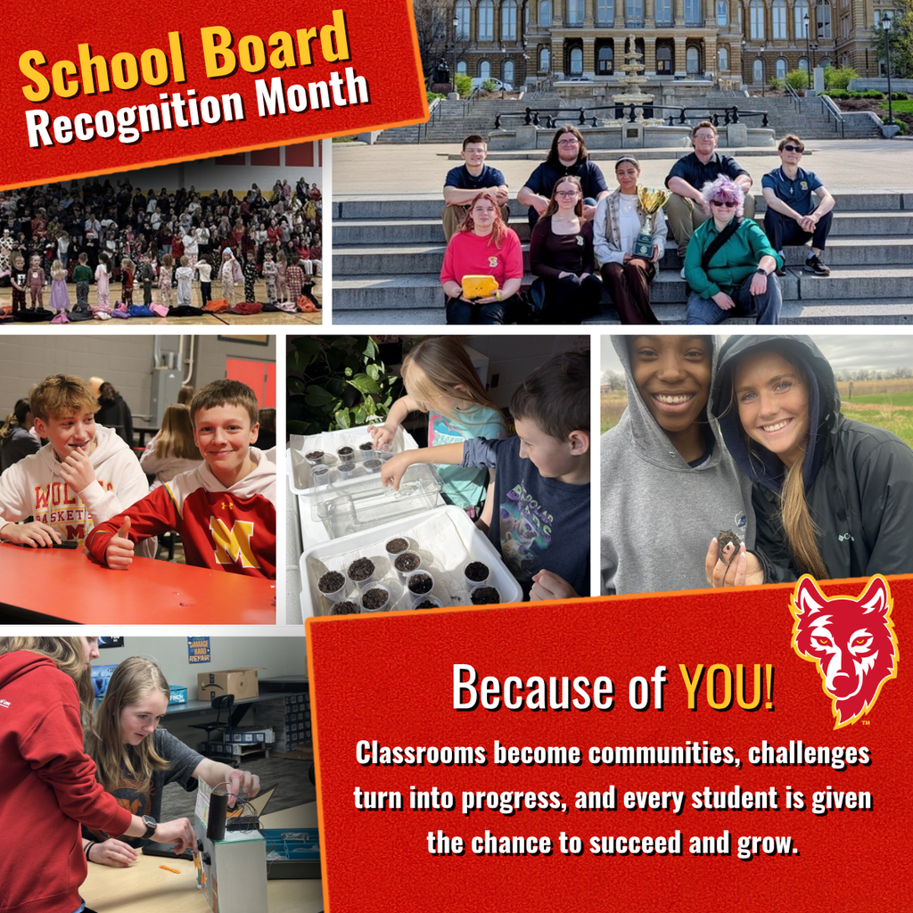School Board Recognition Month. Because of You, classrooms become communities, challenges turn into progress, and every student is given the chance to succeed and grow.