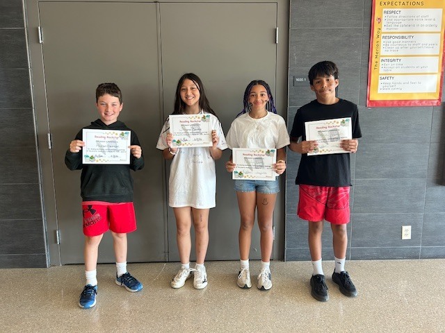 6th Grade Award Winners Q4