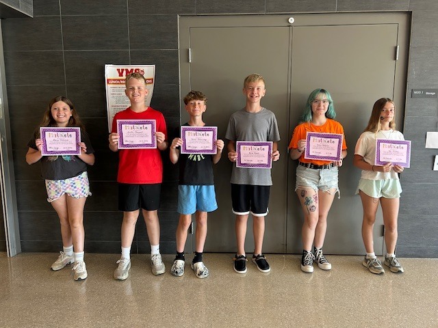 6th Grade Award Winners Q4