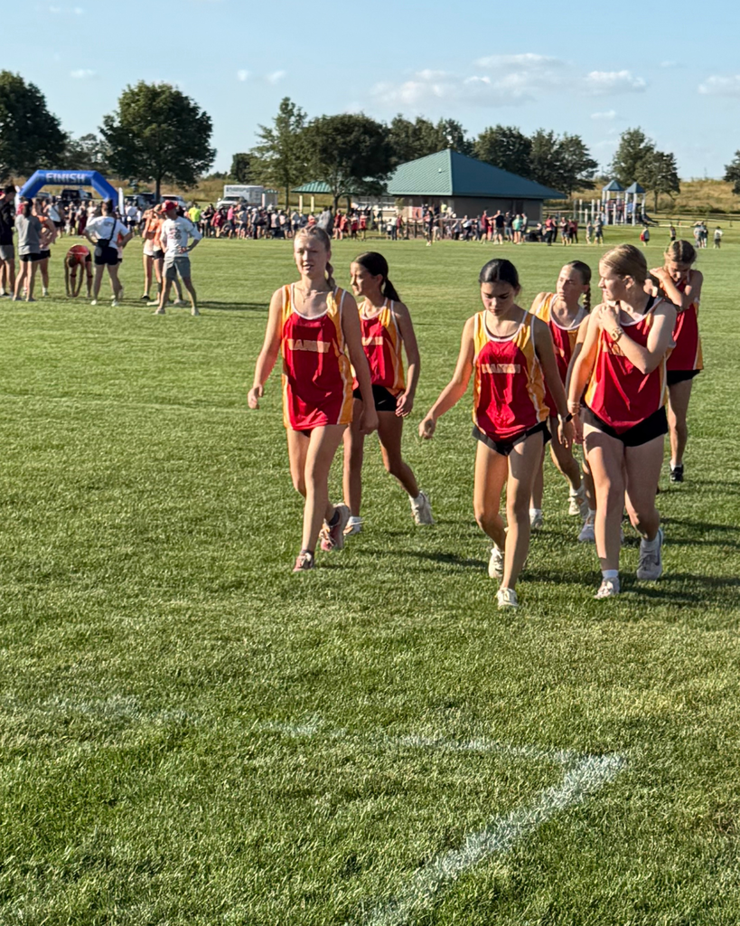 Girls Cross Country Team Walking the Course