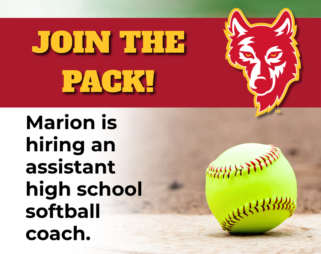 Coaching opening; assistant high school softball coach