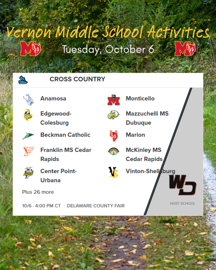 VMS Cross Country 10/6 4:00 PM at Delaware County Fairgrounds