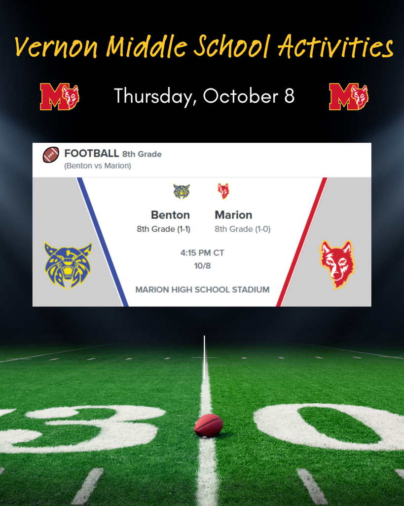 VMS 8th Grade Football - 4:15 pm at MHS Stadium