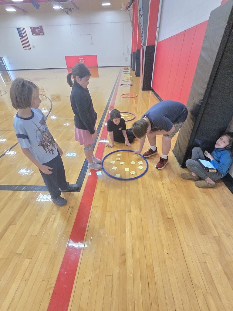 Adaptive PE students play CrAzy Card Game in Gym