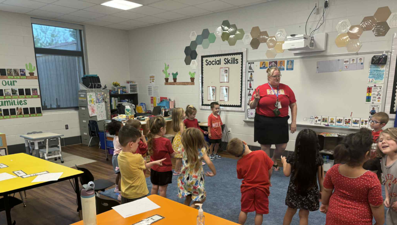 Mrs. O'Brien in preschool