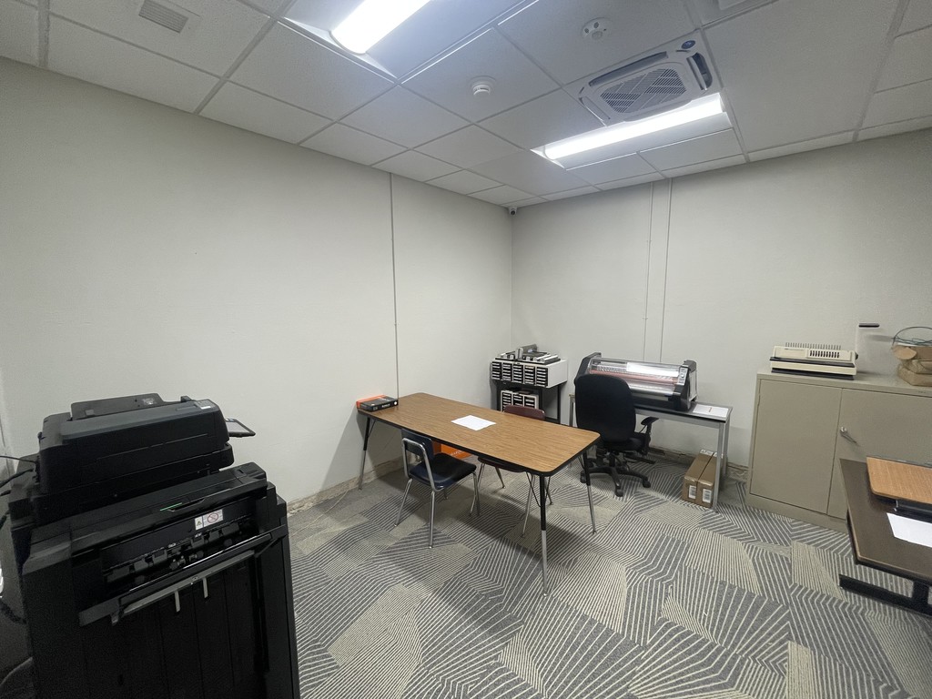 The new printer room.