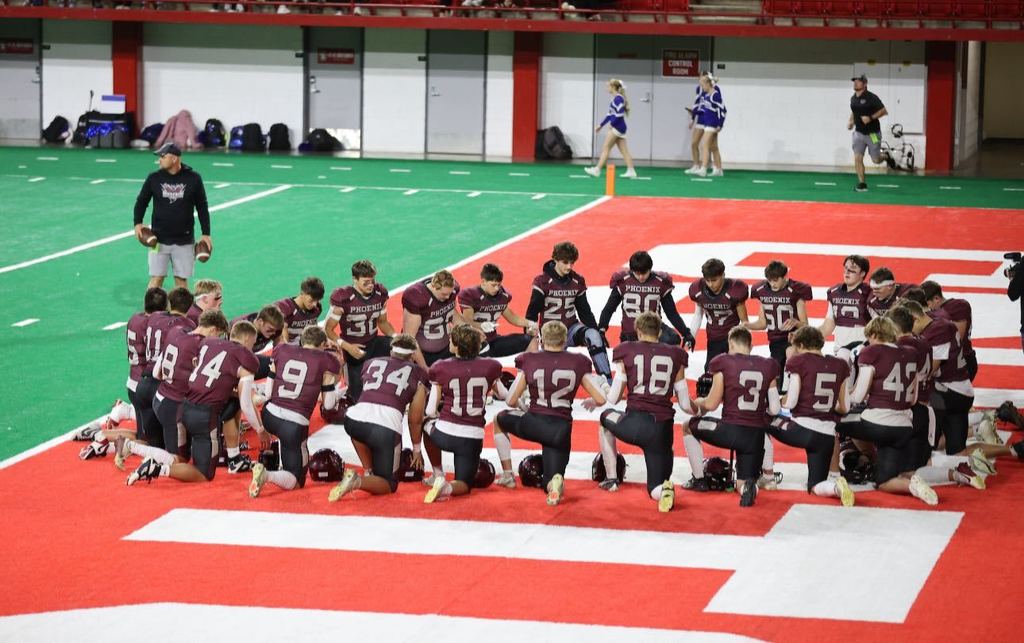 Phoenix Football team at State Dome