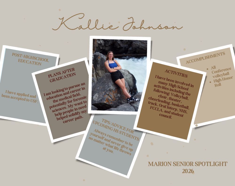 Senior Spotlight Kallie Johnson