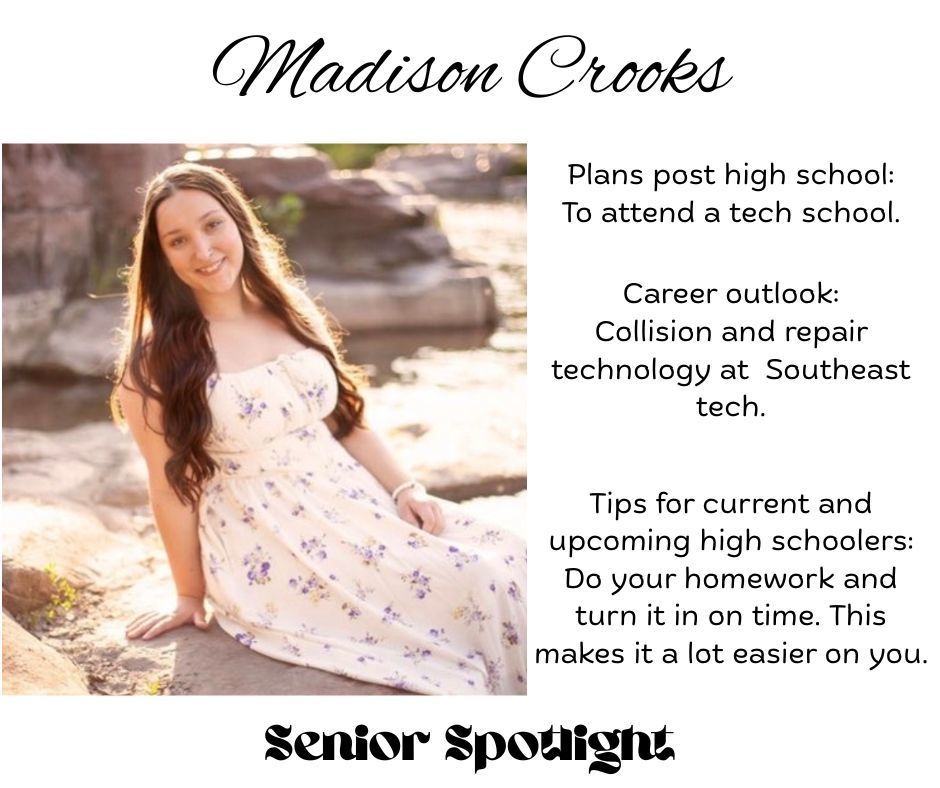Senior Spotlight Madison Crooks