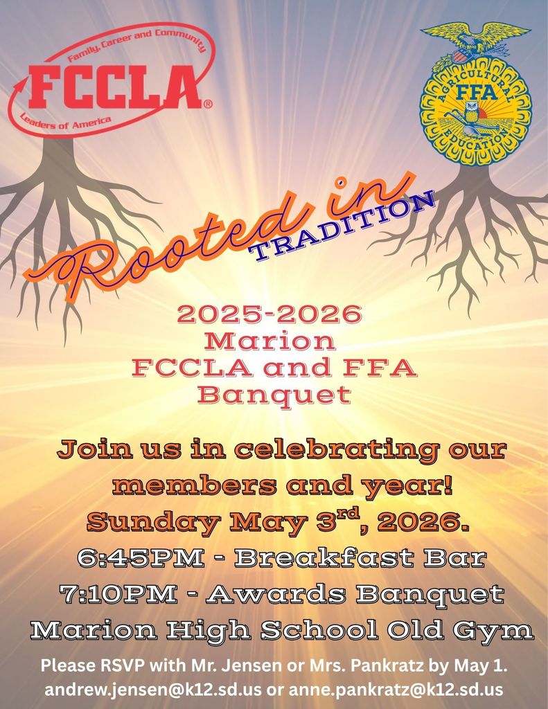 26 FFA/FCCLA Banquet