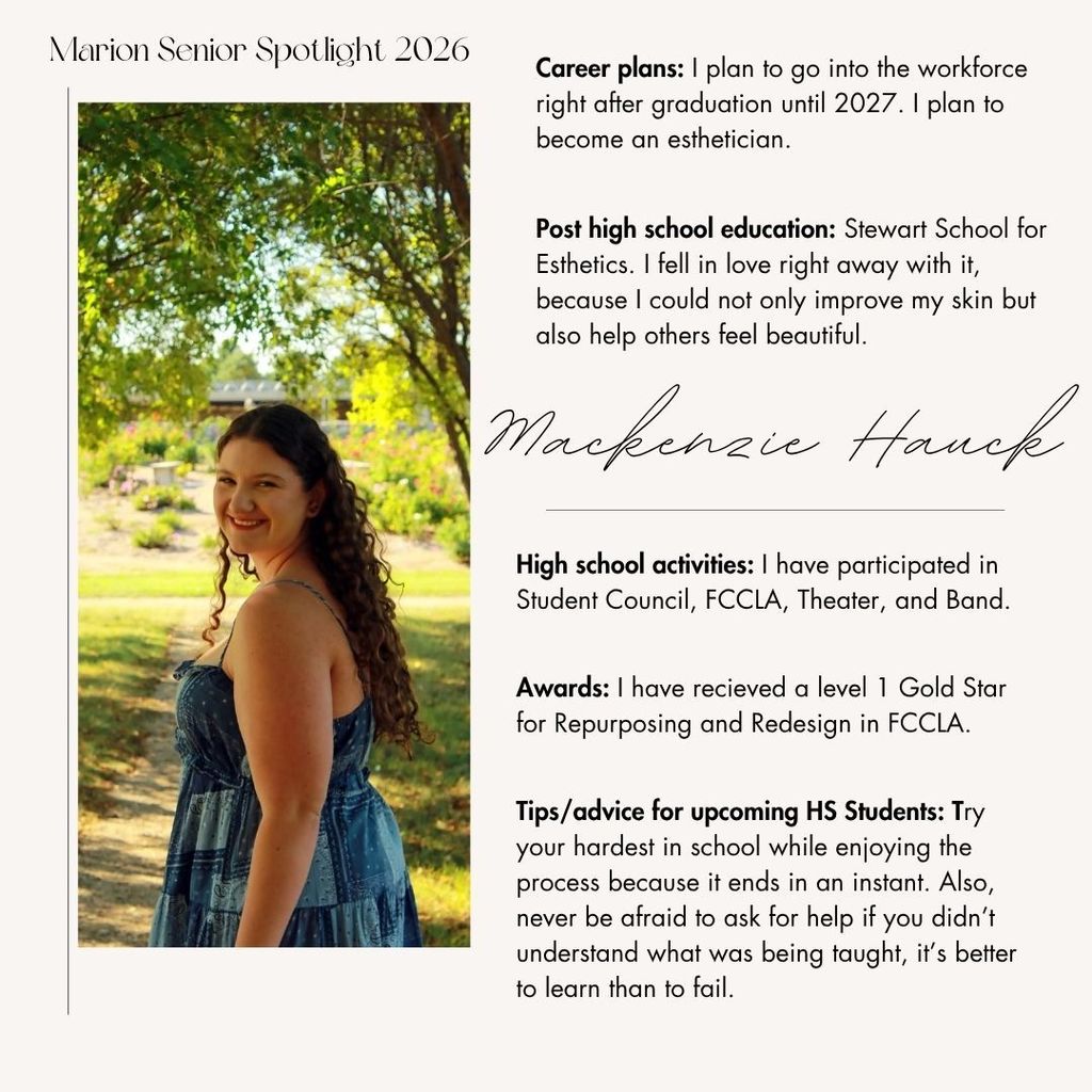 Senior Spotlight Mackenzie Hauck
