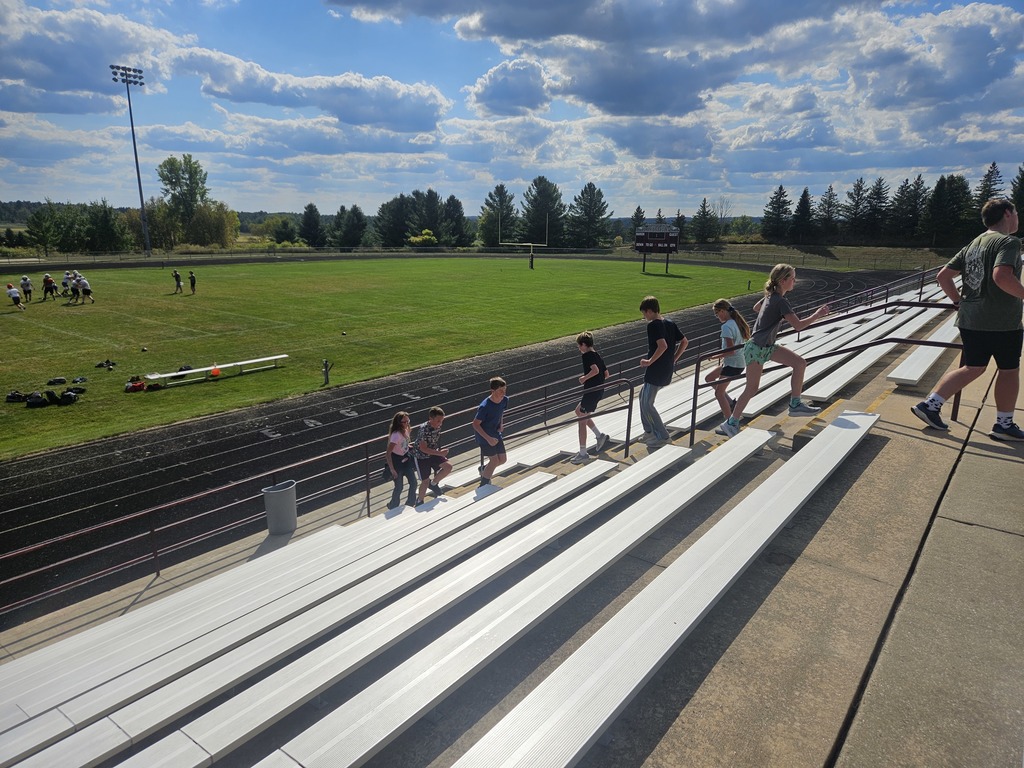 Picture of students at football field for 9/11