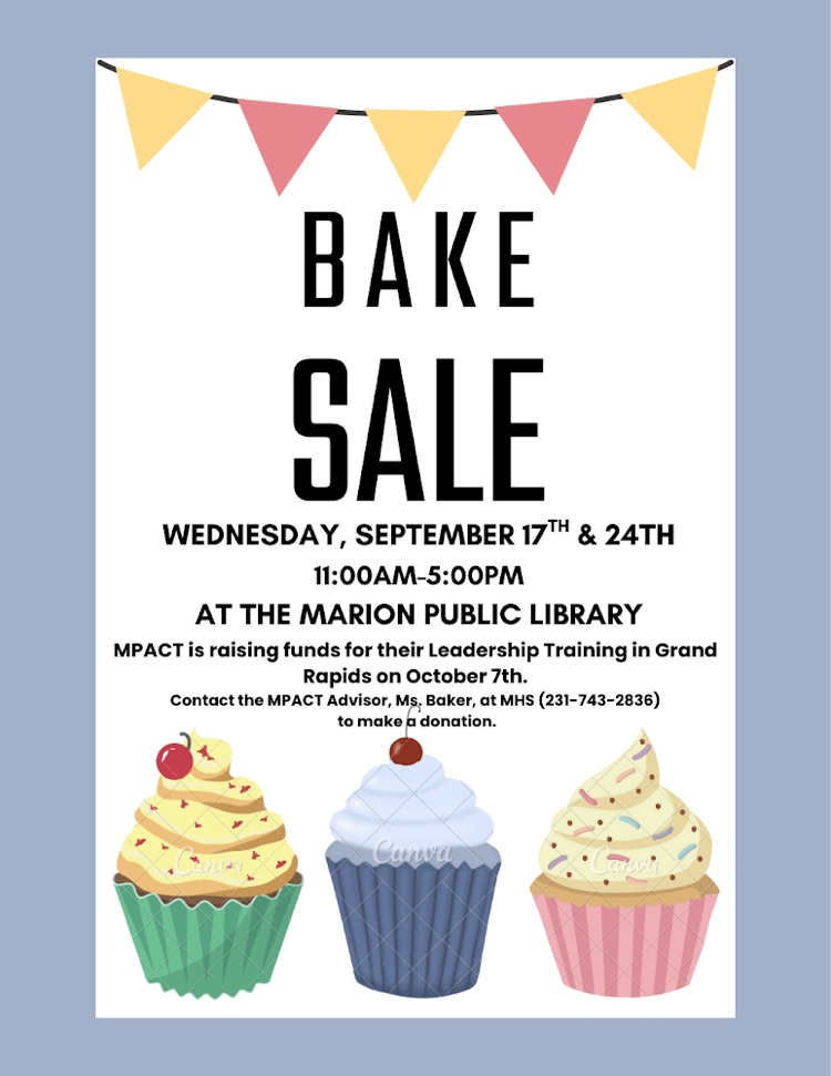Bake Sale Information