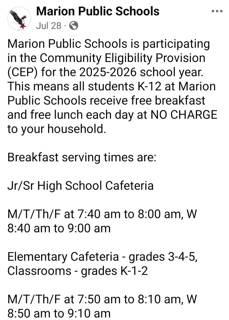 Community Elgibility Provision
