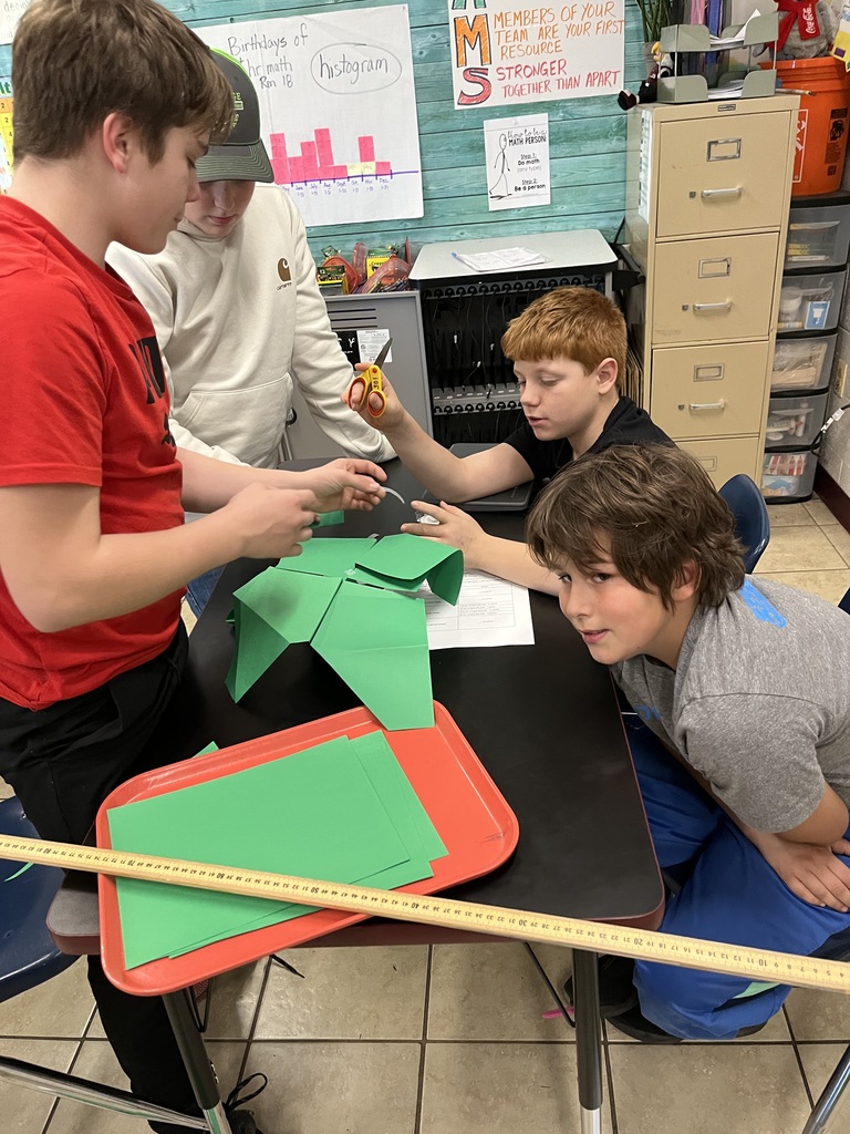 Students in science class.