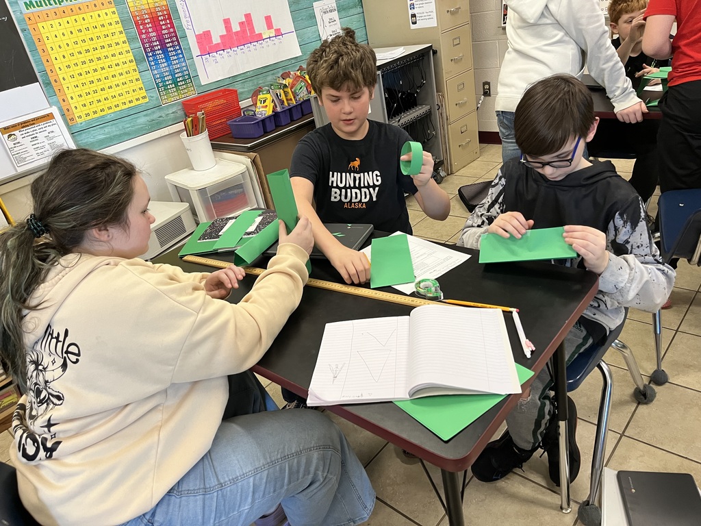 Students in science class.