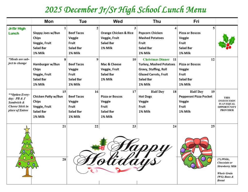 Lunch Menu