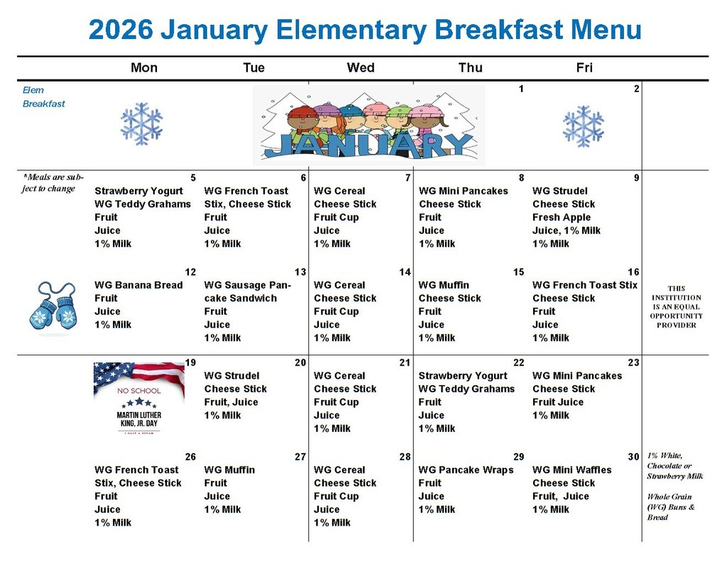 Elementary Menus