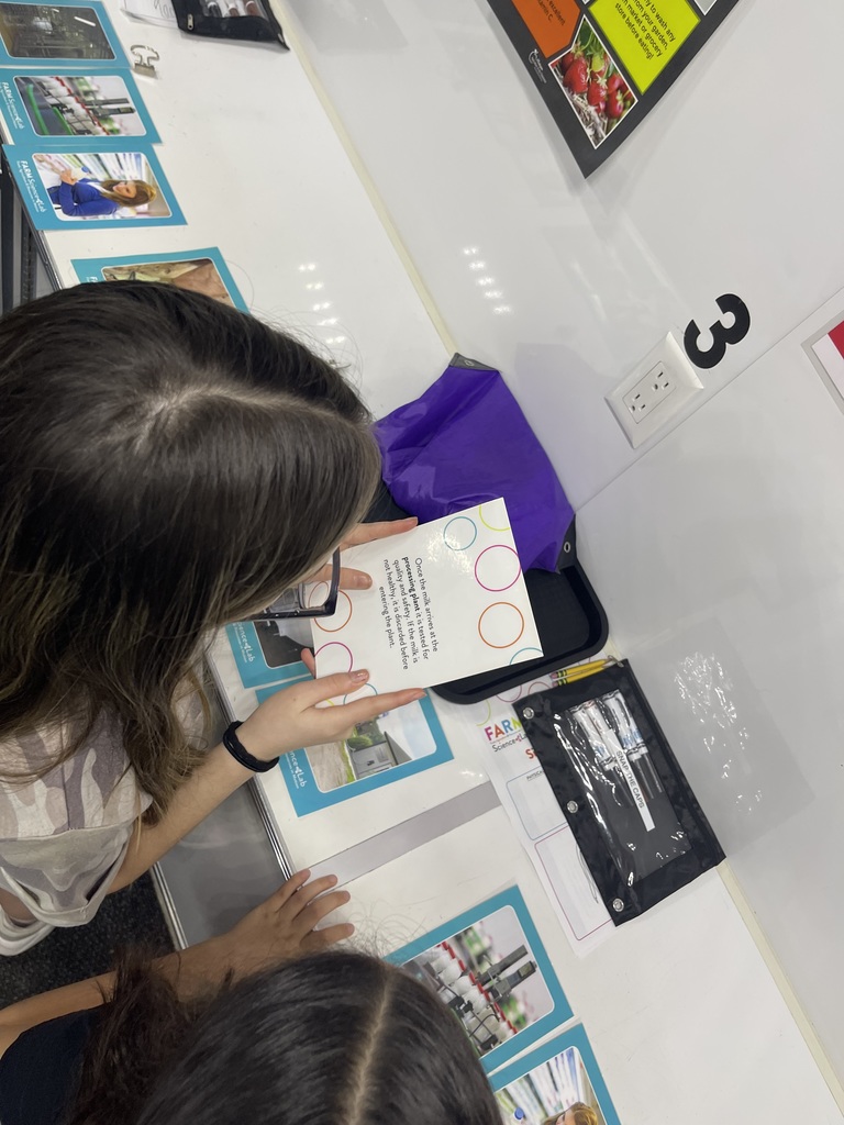 Students on Science Trailer