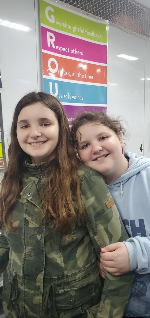 Students on Science Trailer