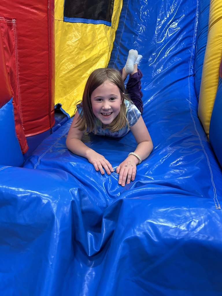 Kids on bounce house.