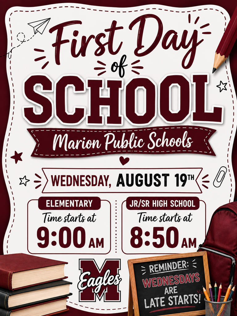 First day of school information