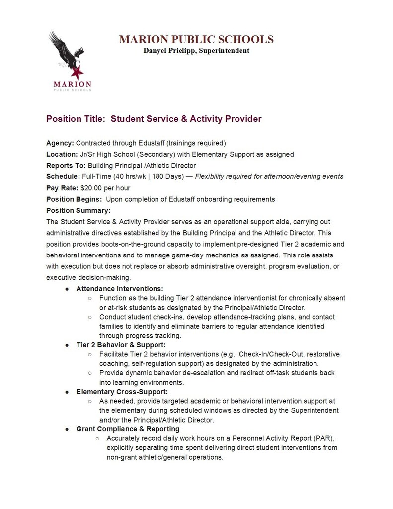 Student Service Provider