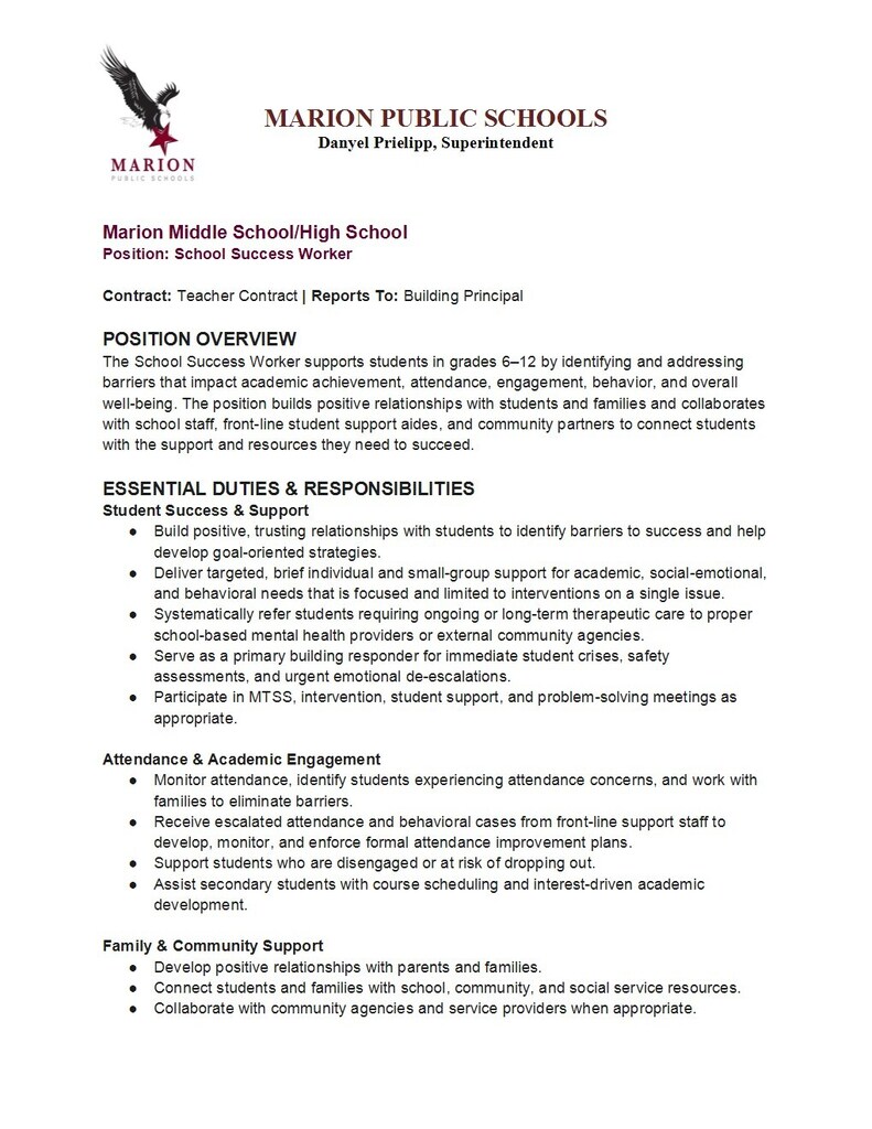 School Success Worker