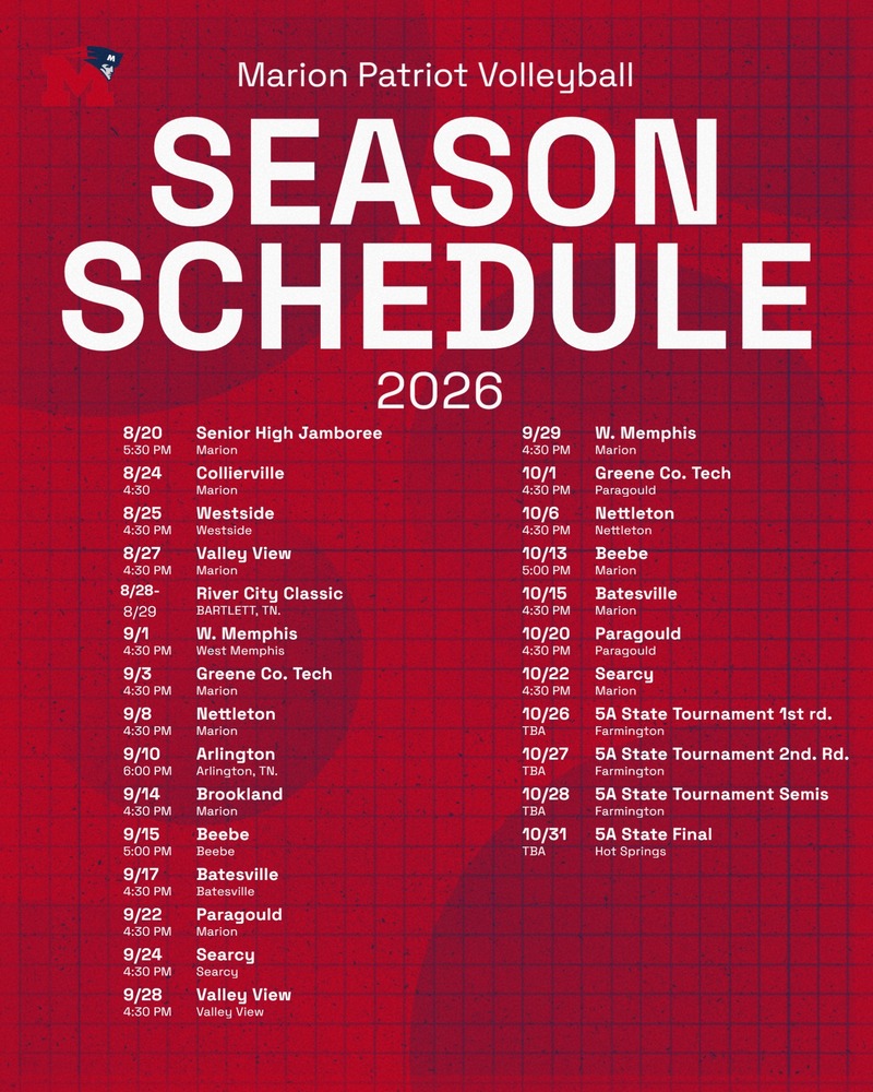 2026 VB schedule