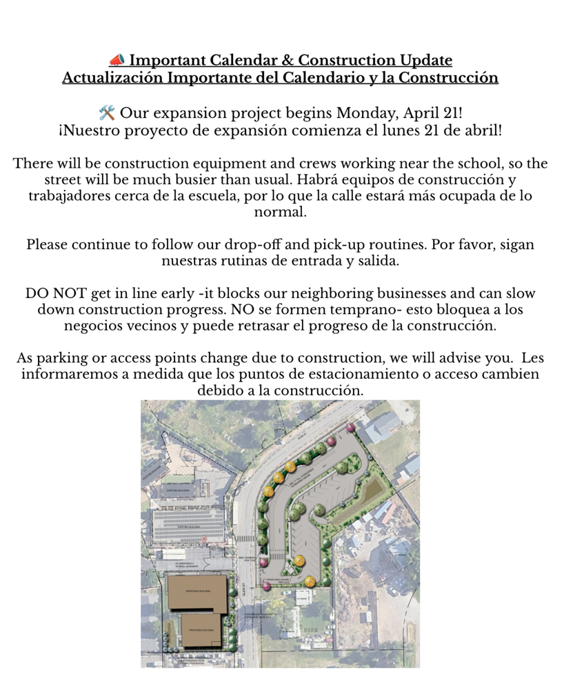 calendar & construction