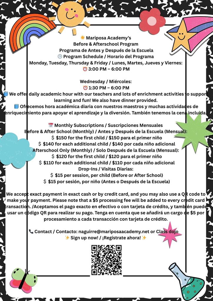 Before and After School Program Details 