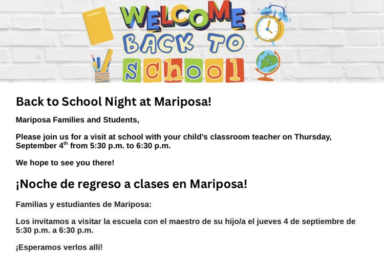 back to school night 